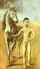 Haga click para ver la imagen ampliada boy leading a horse 1906.jpg